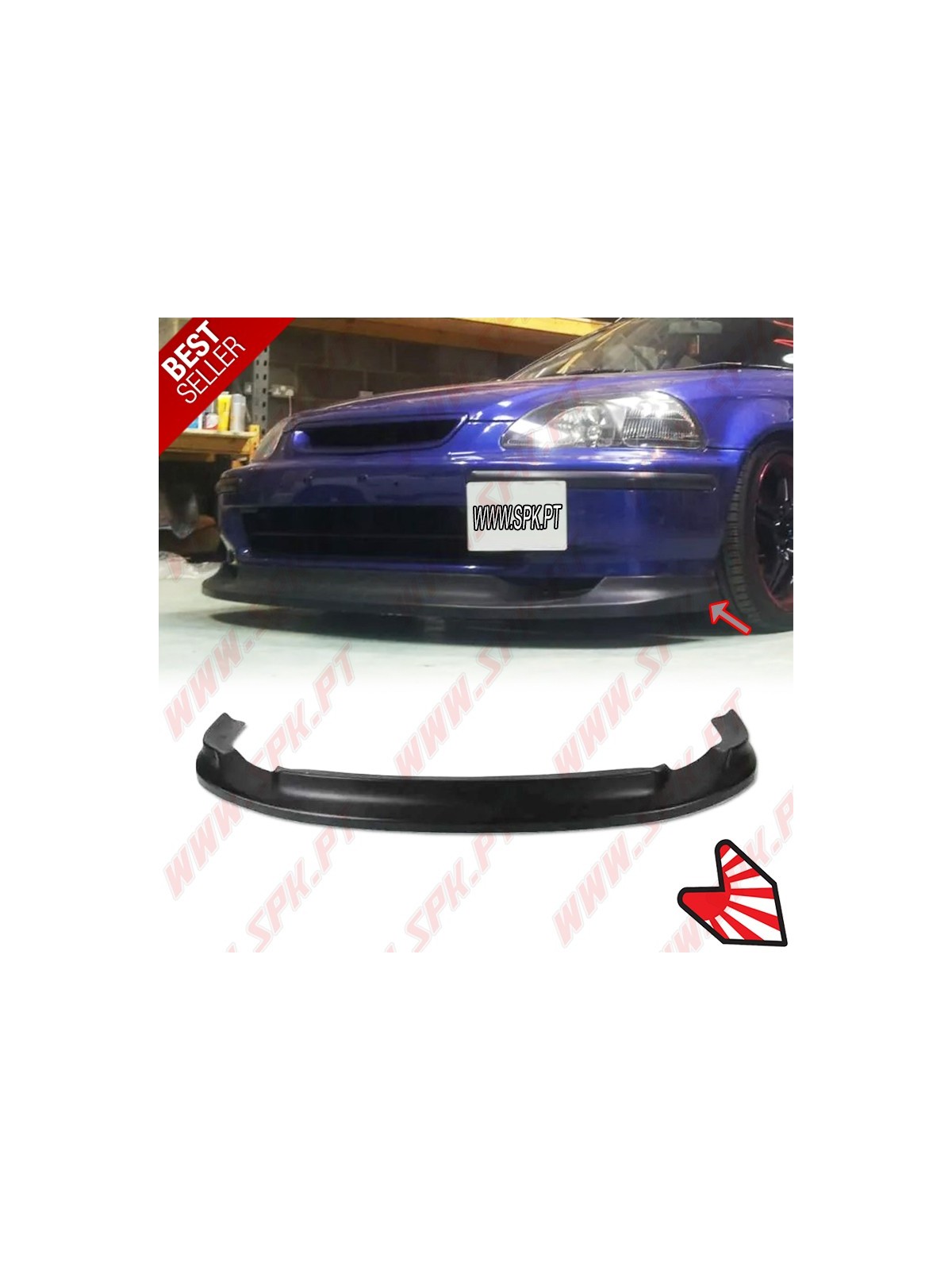 Lip Spoiler Frontal Look GV - Honda Civic EK / EJ Pré-Facelift (1996-1998) Lip Spoiler Frontal Look GV - Honda Civic EK / EJ Pré-Facelift (1996-1998)