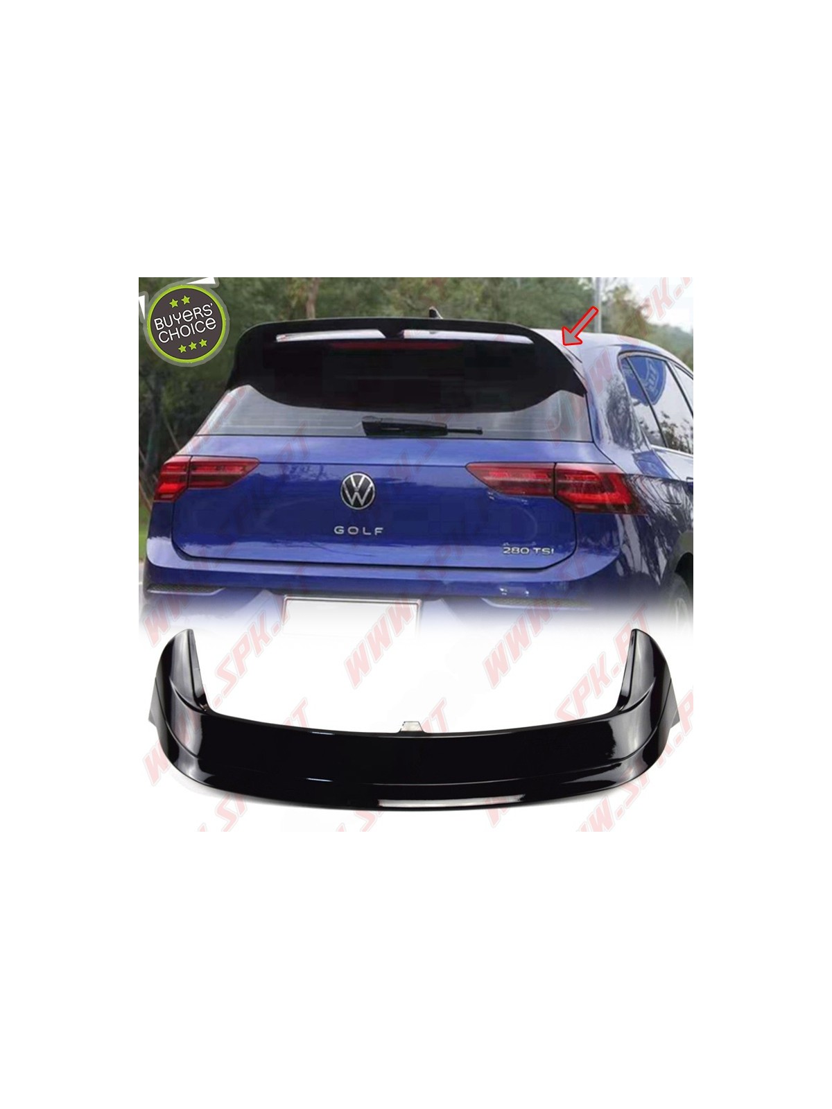 Aileron Traseiro V.1 - VW Golf 8 GTI / GTD / GTE / R / R-Line (2019-) Aileron Traseiro V.1 - VW Golf 8 GTI / GTD / GTE / R / R-Line (2019-)