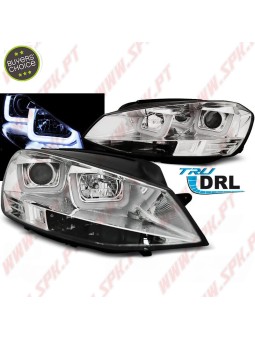 Faróis U-LED / Chrome - VW Golf 7 (2012-2017)