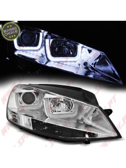 Faróis U-LED / Chrome - VW Golf 7 (2012-2017)