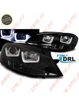Faróis U-LED / Black - VW Golf 7 (2012-2017)