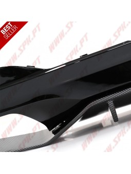 Difusor Traseiro + Ponteiras Black+Carbon Look M-Performance - BMW G30 / G38 (2016-2019)