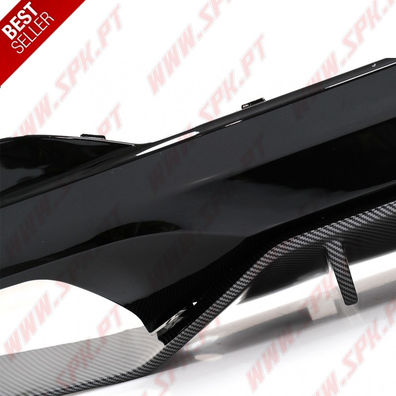 Difusor Traseiro + Ponteiras Black+Carbon Look M-Performance - BMW G30 / G38 (2016-2019)