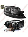 Faróis U-LED "Black-Line" / Black - VW Golf 7 (2012-2017)