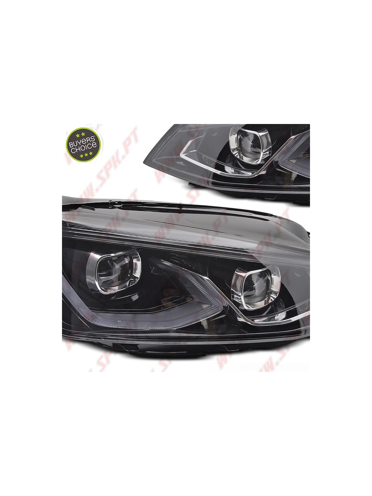 Faróis FULL-LED Dynamic / Black - VW Golf 7 (2012-2017) Faróis FULL-LED Dynamic / Black - VW Golf 7 (2012-2017)