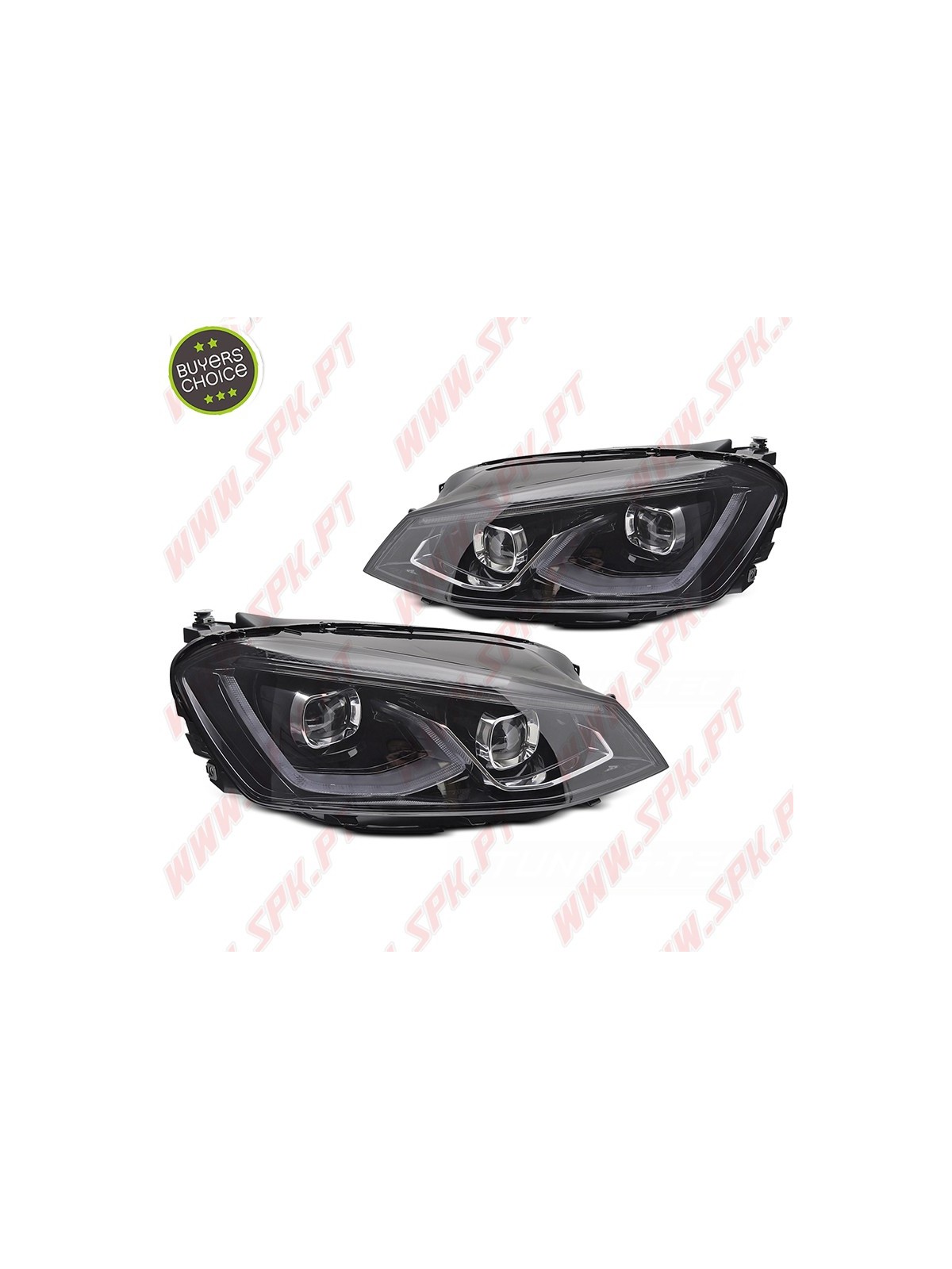 Faróis FULL-LED Dynamic / Black - VW Golf 7 (2012-2017) Faróis FULL-LED Dynamic / Black - VW Golf 7 (2012-2017)