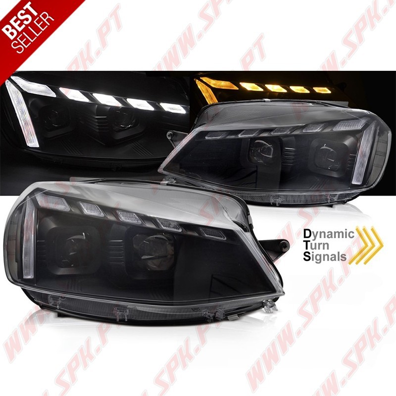 Faróis LED Dynamic / Black - VW Golf 7.5 (2017-2019) Faróis LED Dynamic / Black - VW Golf 7.5 (2017-2019)