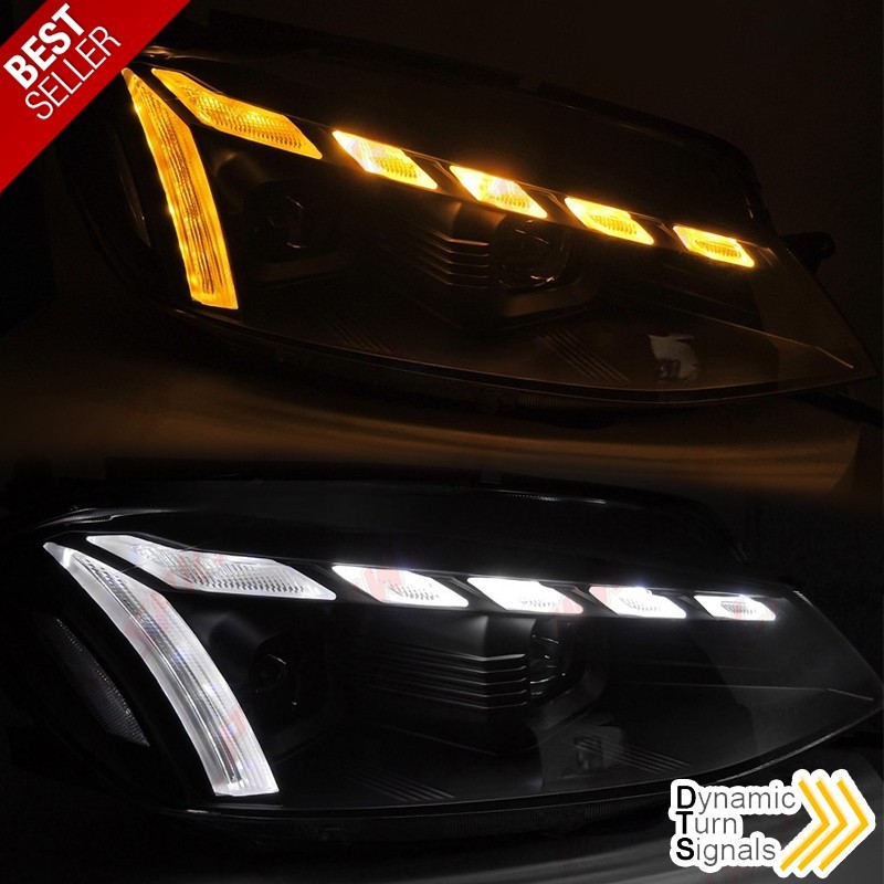 Faróis LED Dynamic / Black - VW Golf 7.5 (2017-2019) Faróis LED Dynamic / Black - VW Golf 7.5 (2017-2019)