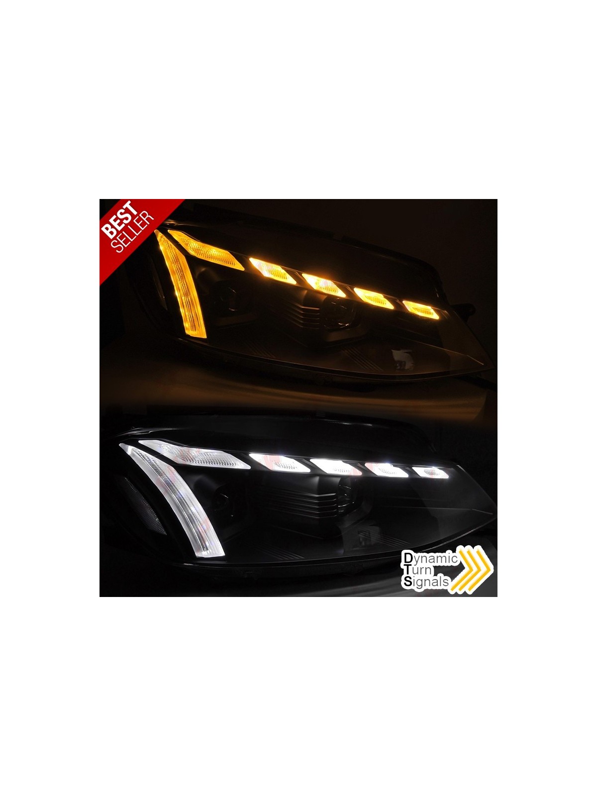 Faróis LED Dynamic / Black - VW Golf 7.5 (2017-2019) Faróis LED Dynamic / Black - VW Golf 7.5 (2017-2019)
