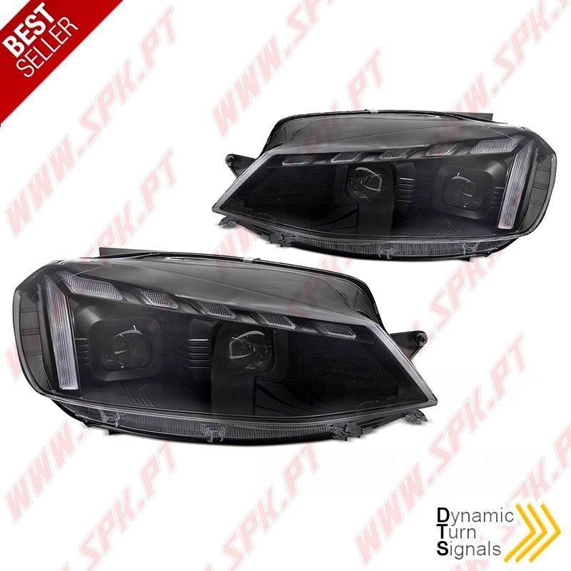 Faróis LED Dynamic / Black - VW Golf 7.5 (2017-2019) Faróis LED Dynamic / Black - VW Golf 7.5 (2017-2019)