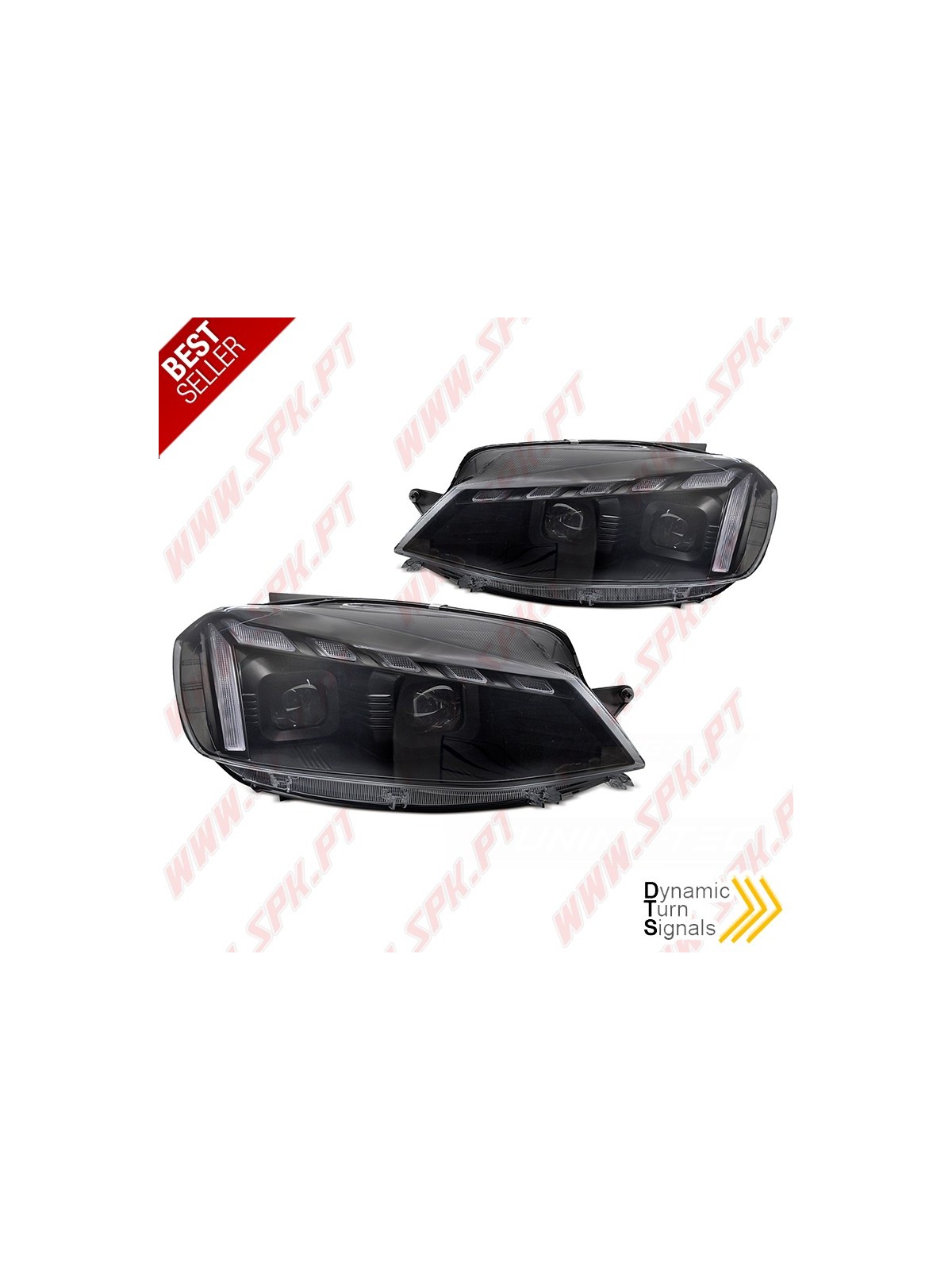 Faróis LED Dynamic / Black - VW Golf 7.5 (2017-2019) Faróis LED Dynamic / Black - VW Golf 7.5 (2017-2019)