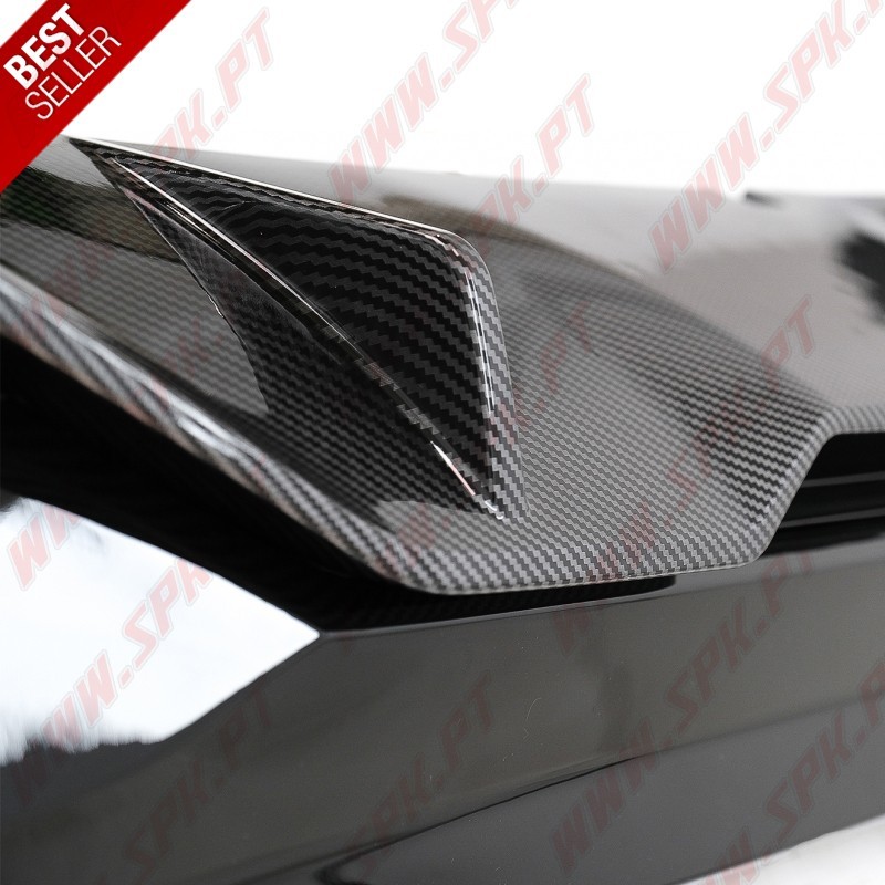 Difusor Traseiro + Ponteiras Black+Carbon Look M-Performance - BMW G30 / G38 (2016-2019)