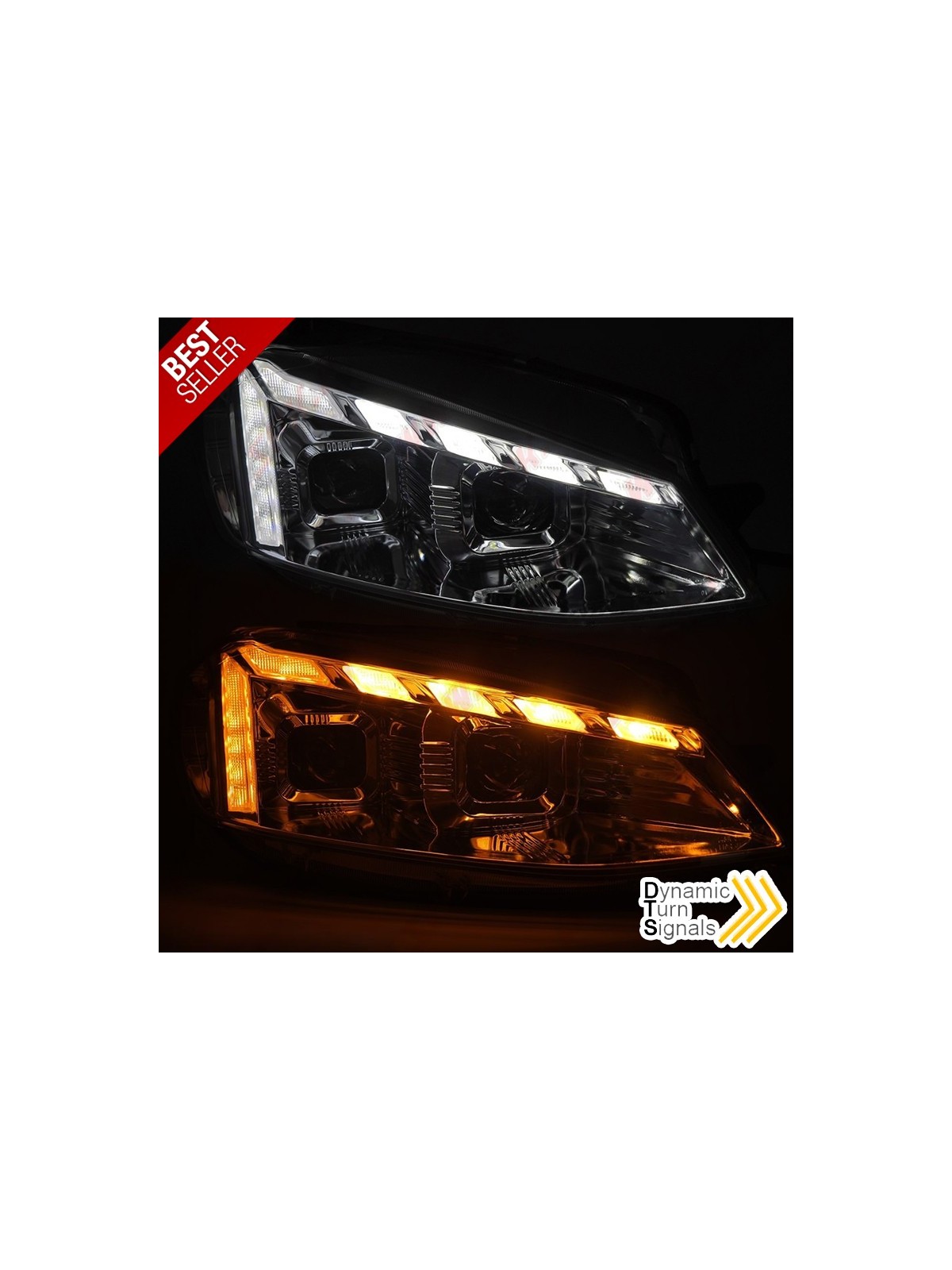 Faróis LED Dynamic / Chrome - VW Golf 7.5 (2017-2019) Faróis LED Dynamic / Chrome - VW Golf 7.5 (2017-2019)