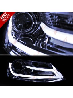 Faróis Tube-Light / Chrome - VW Jetta 6 (2011-2018)
