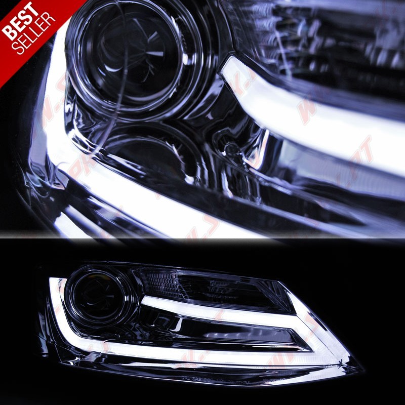 Faróis Tube-Light / Chrome - VW Jetta 6 (2011-2018) Faróis Tube-Light / Chrome - VW Jetta 6 (2011-2018)