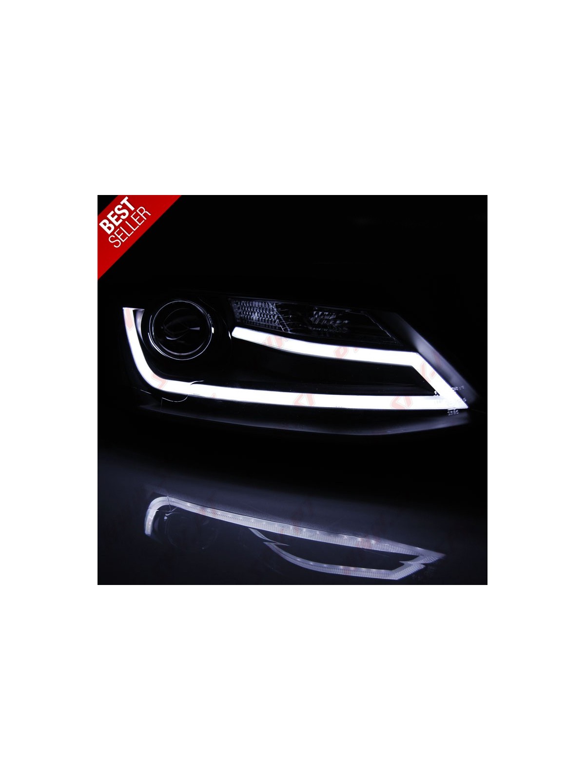 Faróis Tube-Light / Black - VW Jetta 6 (2011-2018)