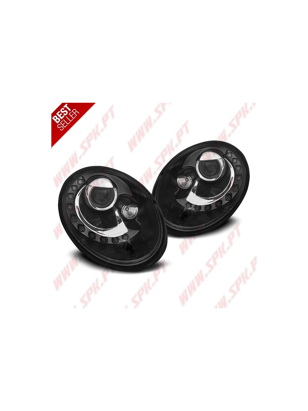 Faróis Daylight LED / Black - VW New Beetle (2006-2012) Faróis Daylight LED / Black - VW New Beetle (2006-2012)
