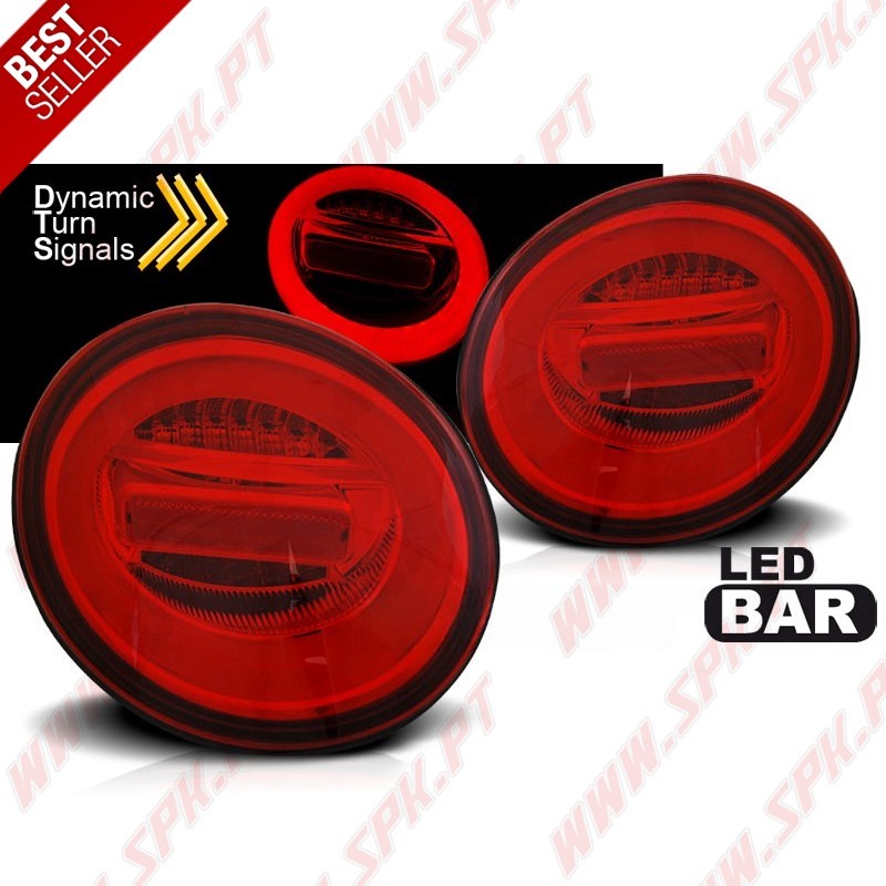 Farolins LED-BAR Dynamic Red - VW Beetle (1998-2005) Farolins LED-BAR Dynamic Red - VW Beetle (1998-2005)