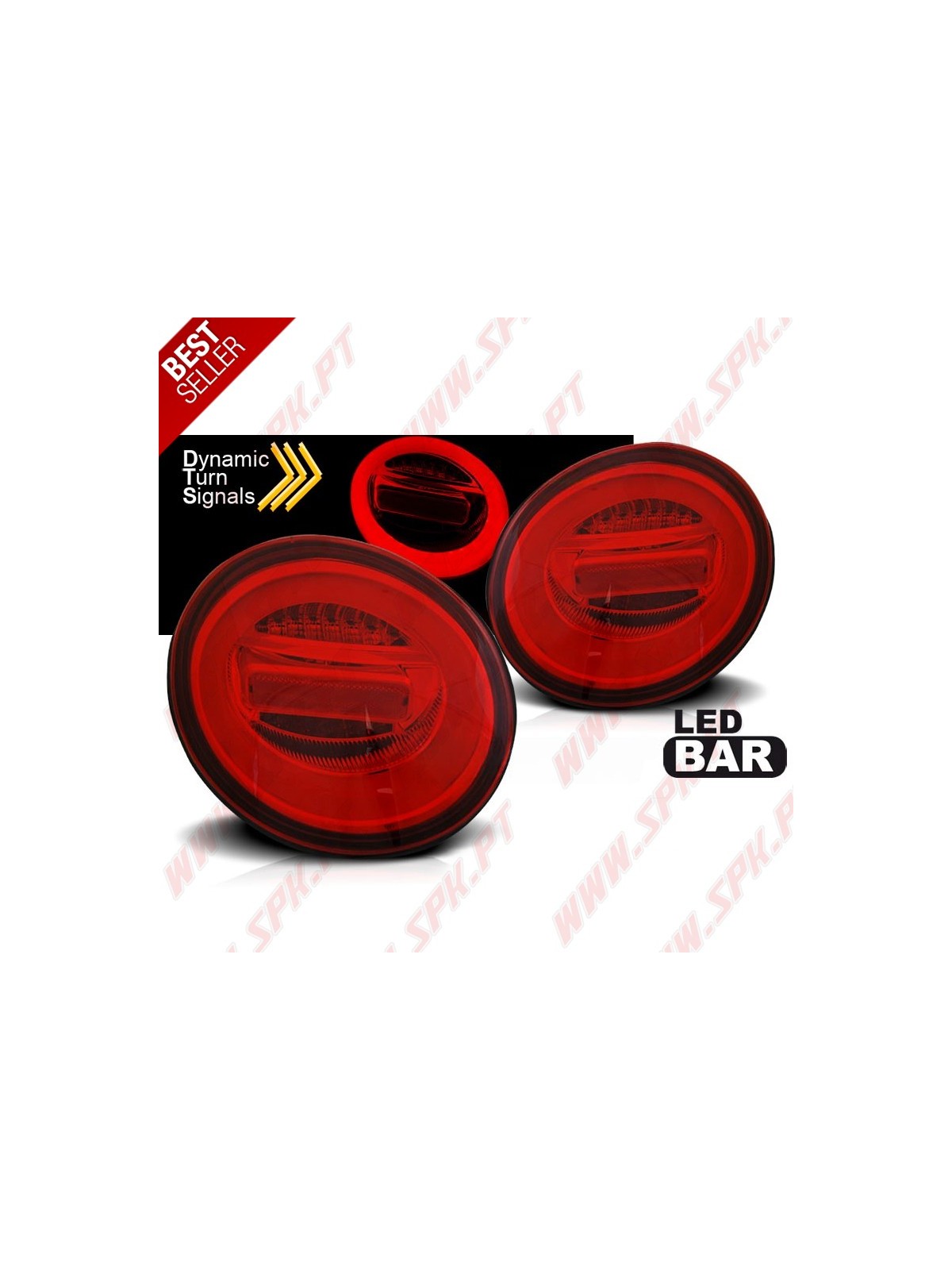 Farolins LED-BAR Dynamic Red - VW Beetle (1998-2005) Farolins LED-BAR Dynamic Red - VW Beetle (1998-2005)