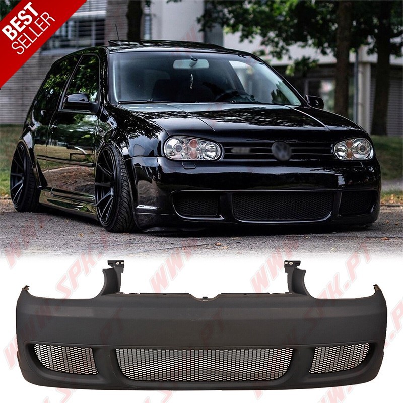 Para-Choques Frontal Look R32 C/Grelhas Favos - VW Golf 4 (1997-2004)
