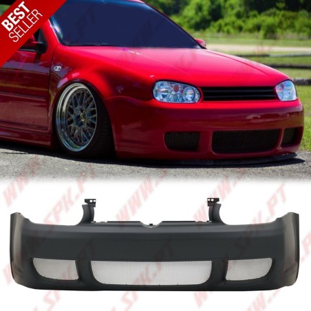 Para-Choques Frontal Look R32 C/Grelhas Alúminio - VW Golf 4 (1997-2004)