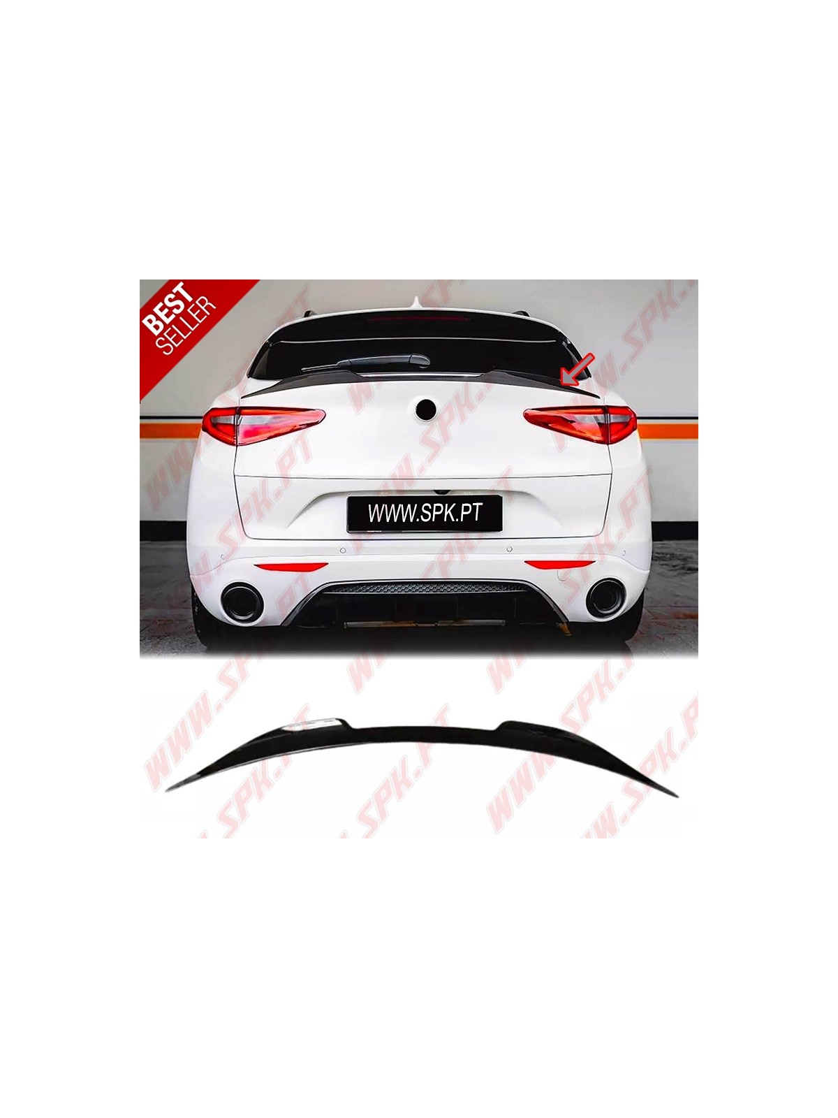 Aileron Traseiro Inferior - Alfa Romeo Stelvio (2016-2021)