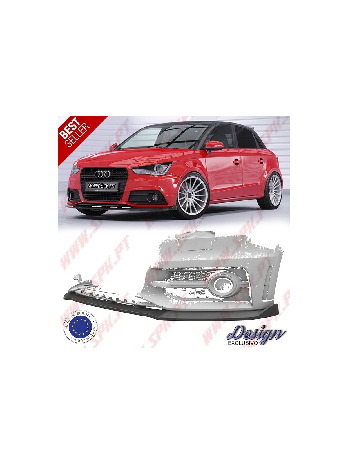 Lip Spoiler Frontal - Audi A1 8X S-Line (2010-2014)