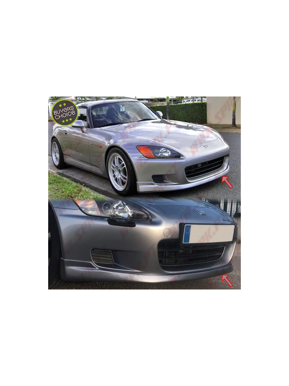 Lip Spoiler Frontal Look OEM - Honda S2000 Pré-Facelift (2003-2009)
