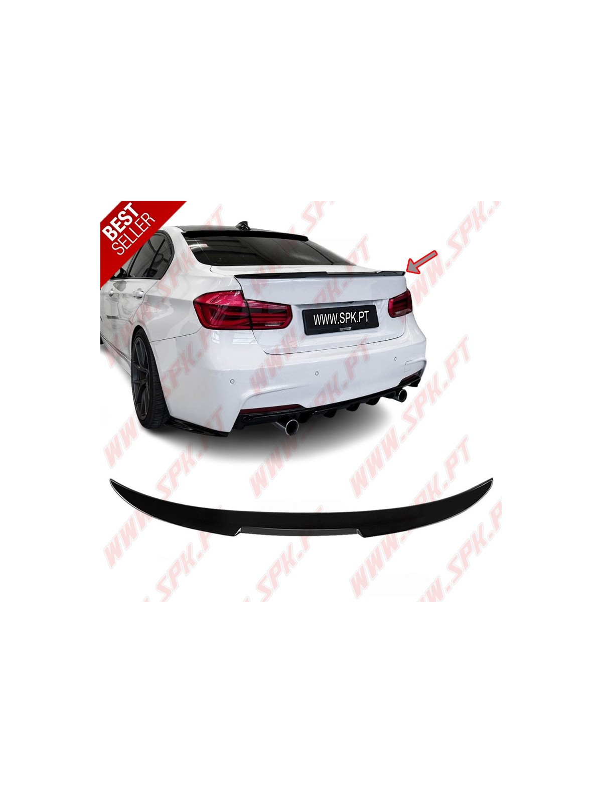 Aileron Traseiro Look M4 - BMW F30 Sedan / F80 (2011-2018) Aileron Traseiro Look M4 - BMW F30 Sedan / F80 (2011-2018)