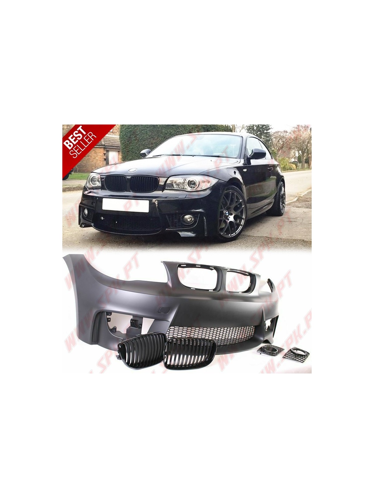 Para-Choques Frontal Look 1M - BMW E81 / E82 / E87 / E88 (2004-2013)