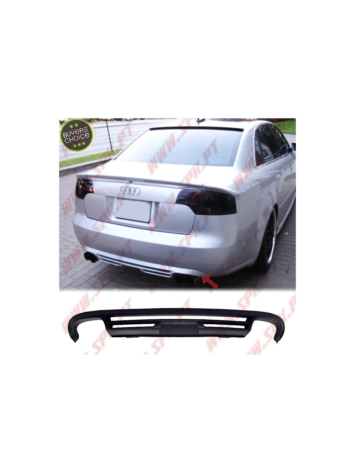 Difusor Traseiro - Audi A4 B7 Sedan (2004-2008)
