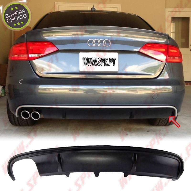 Difusor Traseiro V.1 - Audi A4 B8 Sedan / Avant (2008-2012)