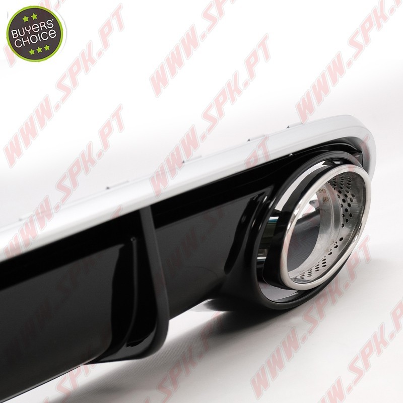 Difusor Traseiro + Ponteiras Look RS4 - Audi A4 B8 Sedan / Avant (2007-2011)