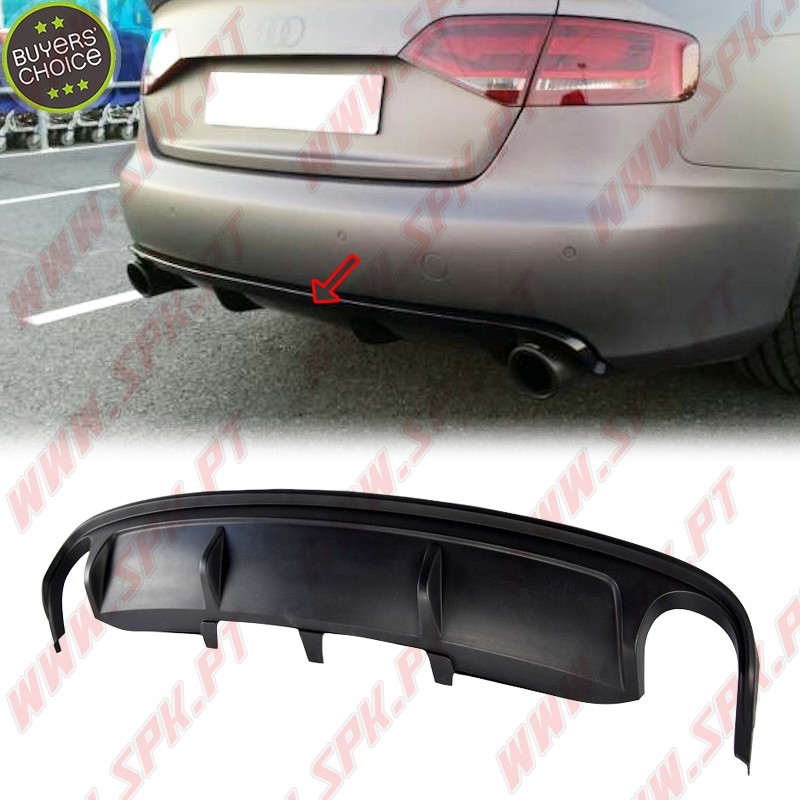 Difusor Traseiro V.2 - Audi A4 B8 Sedan / Avant (2008-2012)