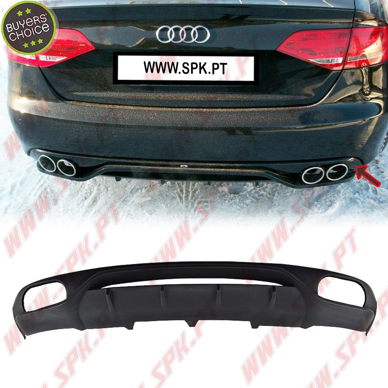 Difusor Traseiro V.3 - Audi A4 B8 Sedan / Avant (2008-2012) Difusor Traseiro V.3 - Audi A4 B8 Sedan / Avant (2008-2012)