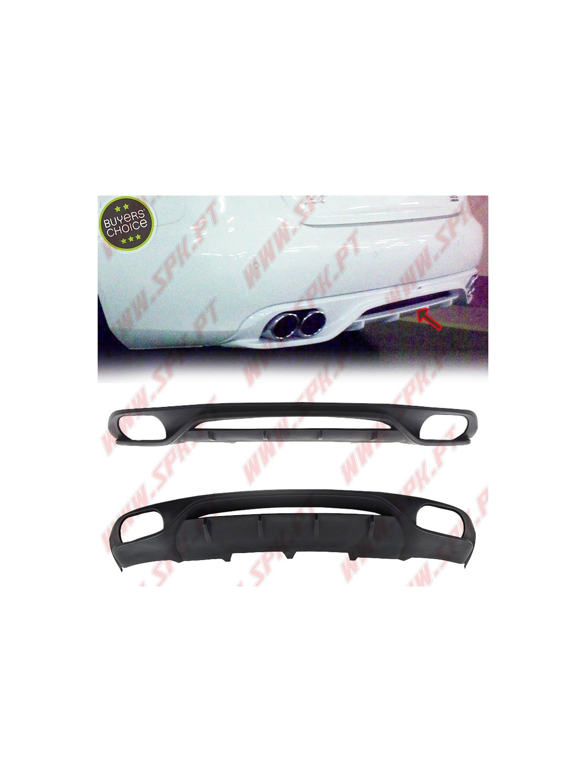 Difusor Traseiro V.3 - Audi A4 B8 Sedan / Avant (2008-2012) Difusor Traseiro V.3 - Audi A4 B8 Sedan / Avant (2008-2012)
