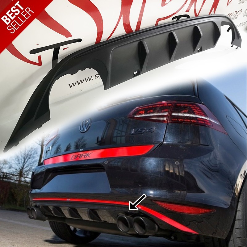 Difusor Traseiro Look ABT - VW Golf 7 (2013-2017) Difusor Traseiro Look ABT - VW Golf 7 (2013-2017)