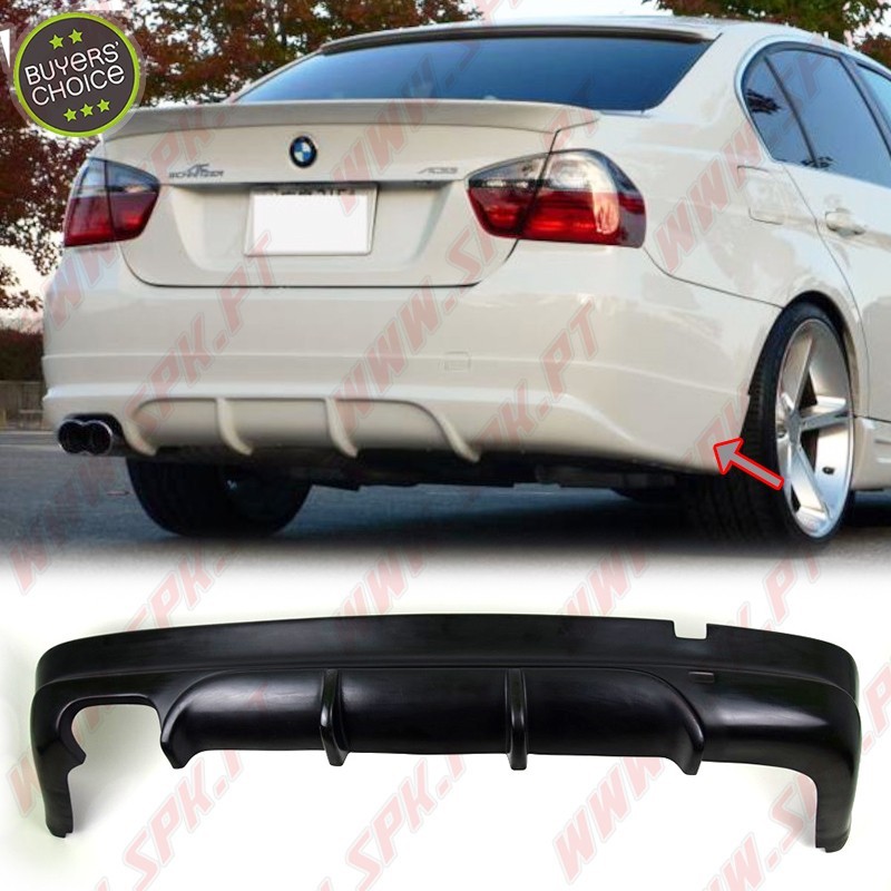 Difusor Traseiro Look AC - BMW E90 / E91 (2005-2011) Difusor Traseiro Look AC - BMW E90 / E91 (2005-2011)