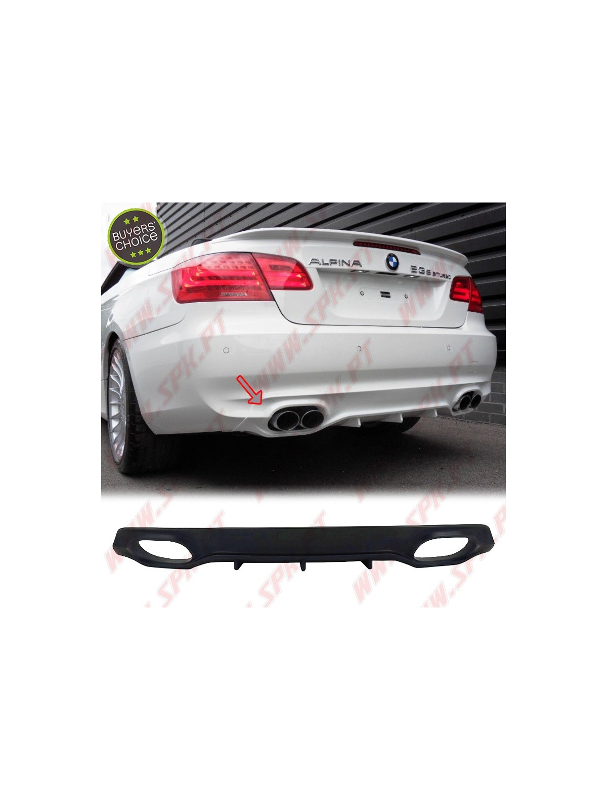 Difusor Traseiro Look Alpina - BMW E92 / E93 LCI (2010-2013) Difusor Traseiro Look Alpina - BMW E92 / E93 LCI (2010-2013)