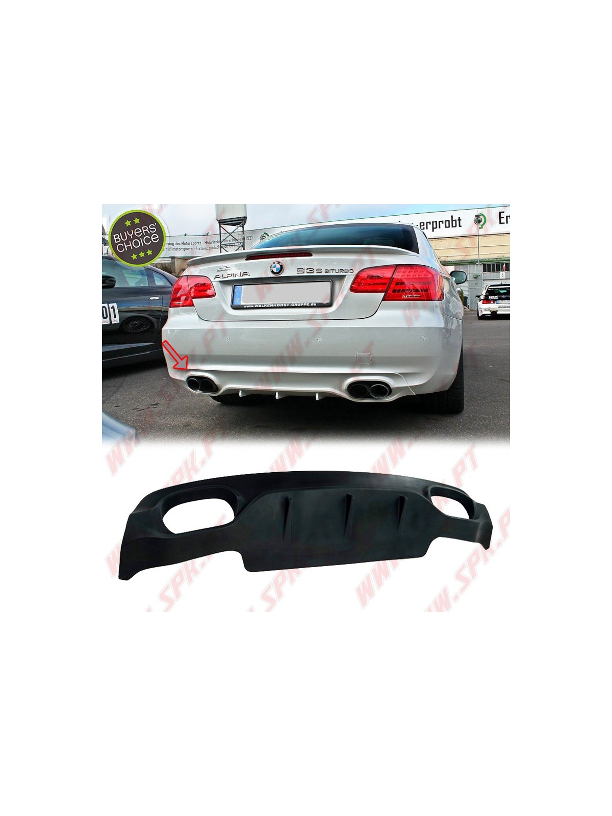 Difusor Traseiro Look Alpina - BMW E92 / E93 LCI (2010-2013) Difusor Traseiro Look Alpina - BMW E92 / E93 LCI (2010-2013)