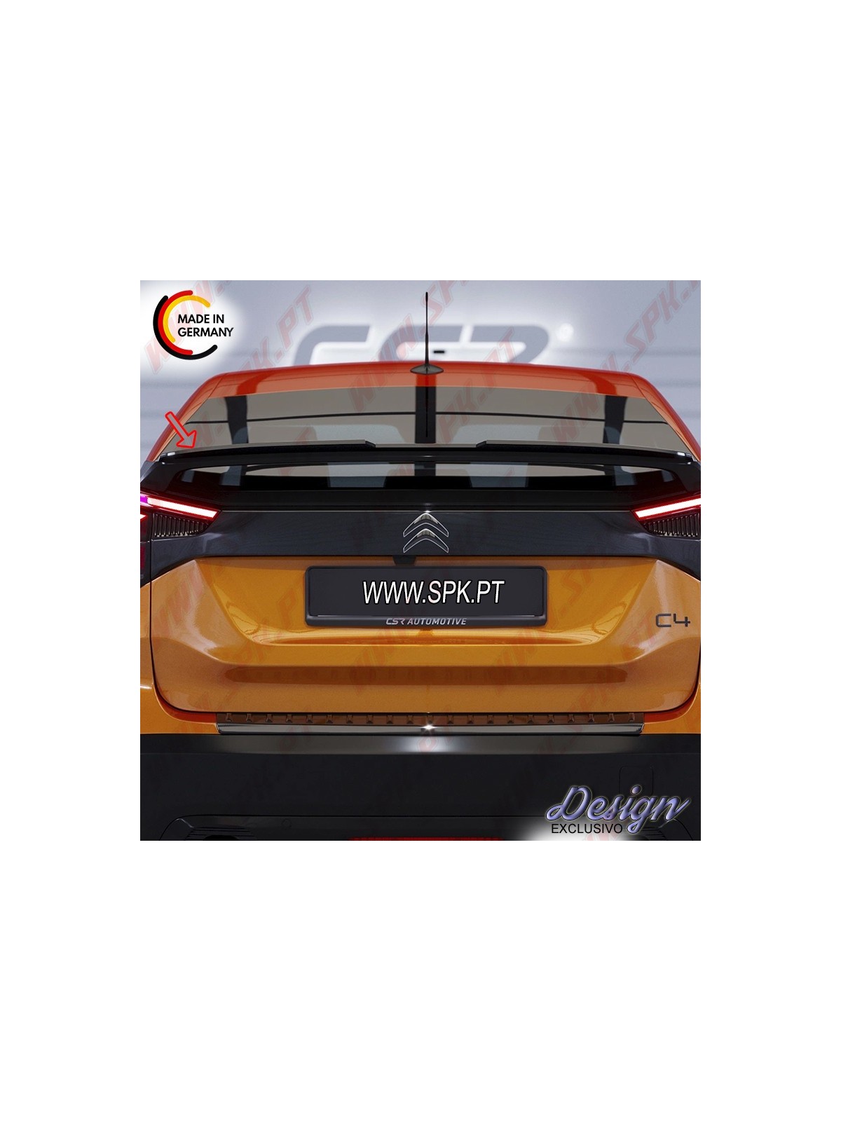 Extensão de Aileron - Citroen C4 / e-C4 - 3º Geração (2020-) Extensão de Aileron - Citroen C4 / e-C4 - 3º Geração (2020-)