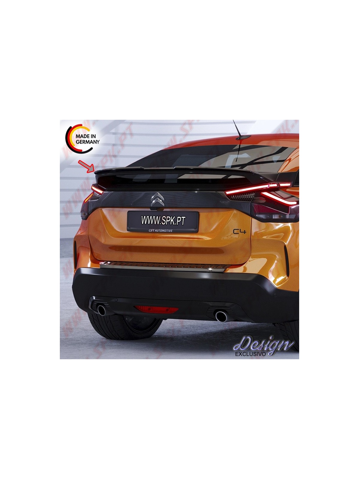 Extensão de Aileron - Citroen C4 / e-C4 - 3º Geração (2020-) Extensão de Aileron - Citroen C4 / e-C4 - 3º Geração (2020-)