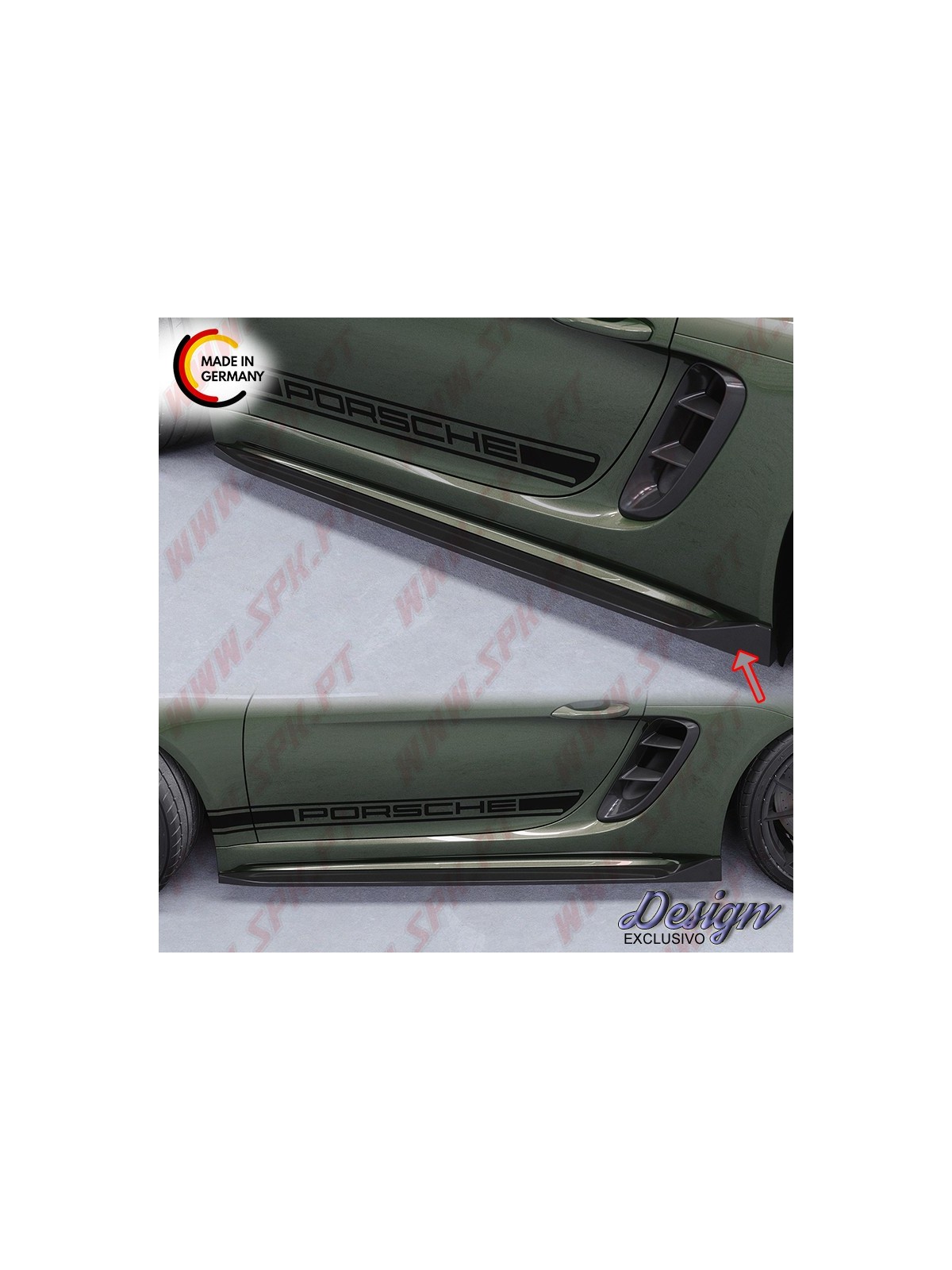 Embaladeiras Laterais - Porsche 718 Boxster 982 / 718 Cayman 982 (2016-)