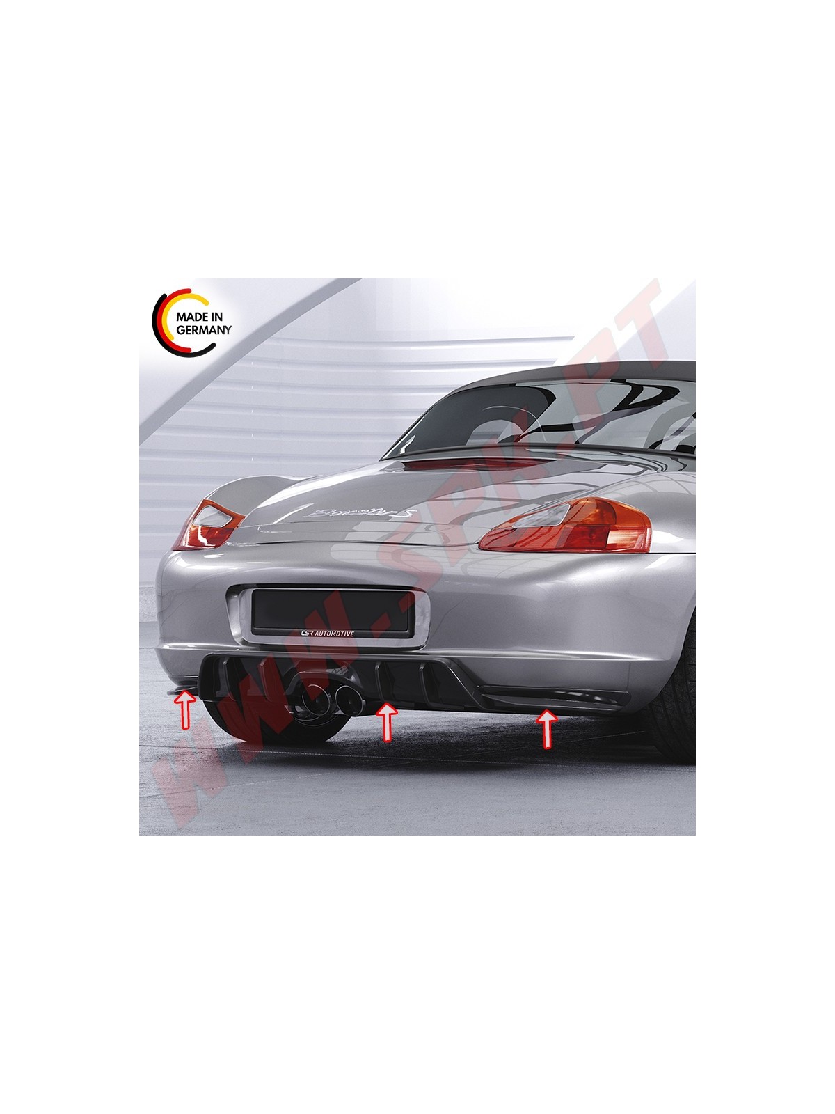 Difusor Traseiro + Flaps Laterais - Porsche Boxster 986 (1996-2002)