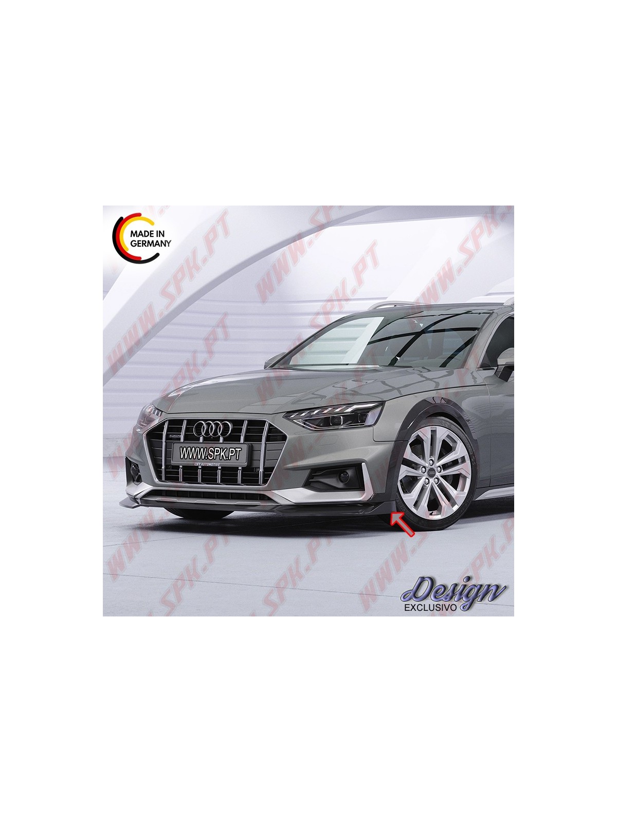Lip Spoiler Frontal Audi A4 Allroad B9 Facelift (2019-)