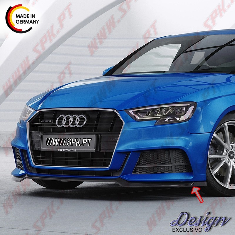 Lip Spoiler Frontal - Audi A3 S-Line / S3 8V - Sedan / Cabrio (2016-2020) Lip Spoiler Frontal - Audi A3 S-Line / S3 8V - Sedan / Cabrio (2016-2020)
