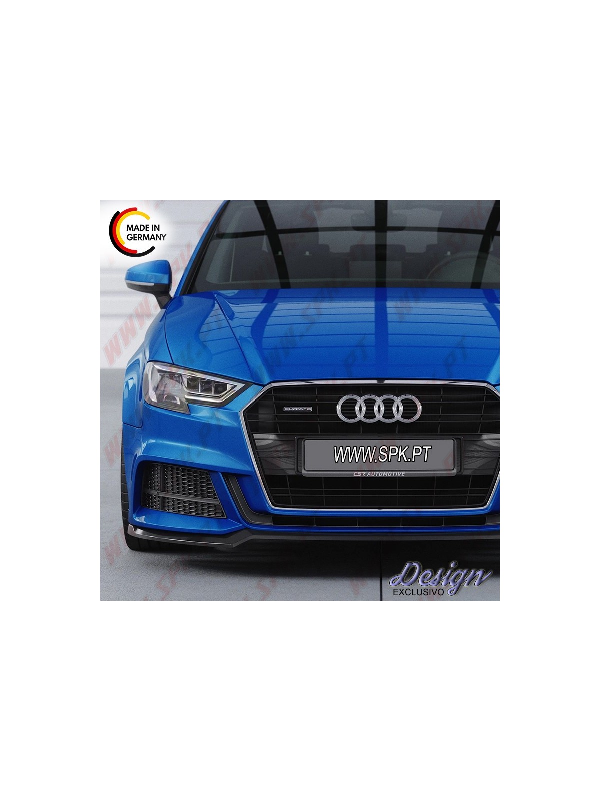 Lip Spoiler Frontal - Audi A3 S-Line / S3 8V - Sedan / Cabrio (2016-2020) Lip Spoiler Frontal - Audi A3 S-Line / S3 8V - Sedan / Cabrio (2016-2020)