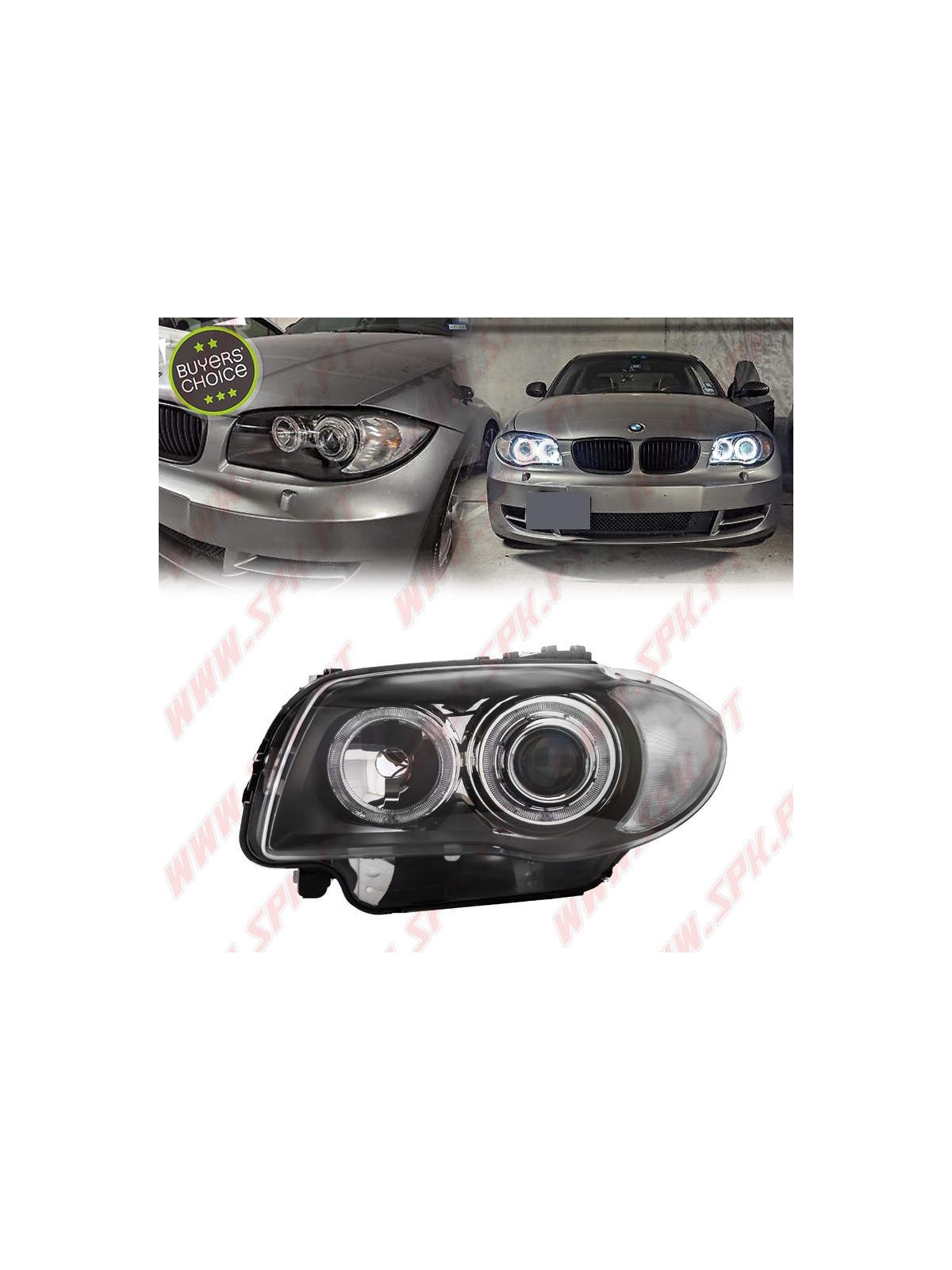 Faróis Angel Eyes LED - BMW E81 / E82 / E87 / E88 (2004-2011)