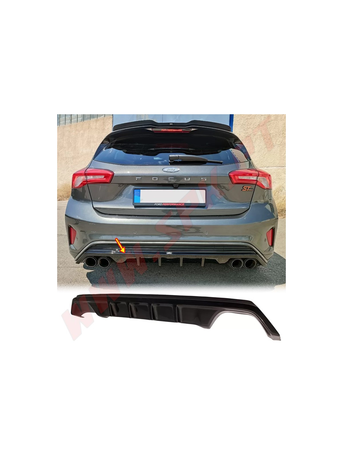 Difusor Traseiro - Ford Focus 4 ST-Line (2018-2022)