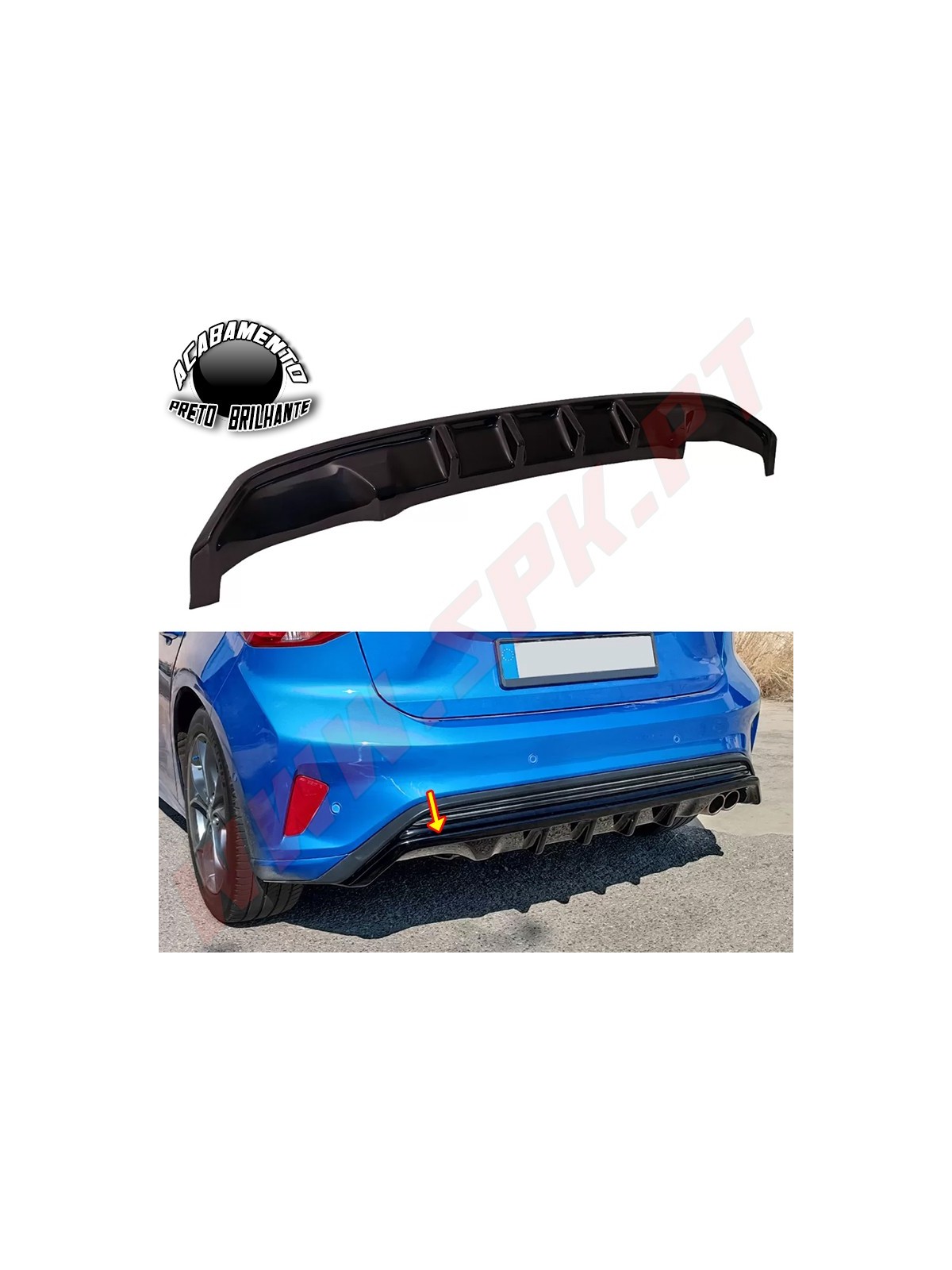 Difusor Traseiro - Ford Focus 4 ST-Line (2018-2022)